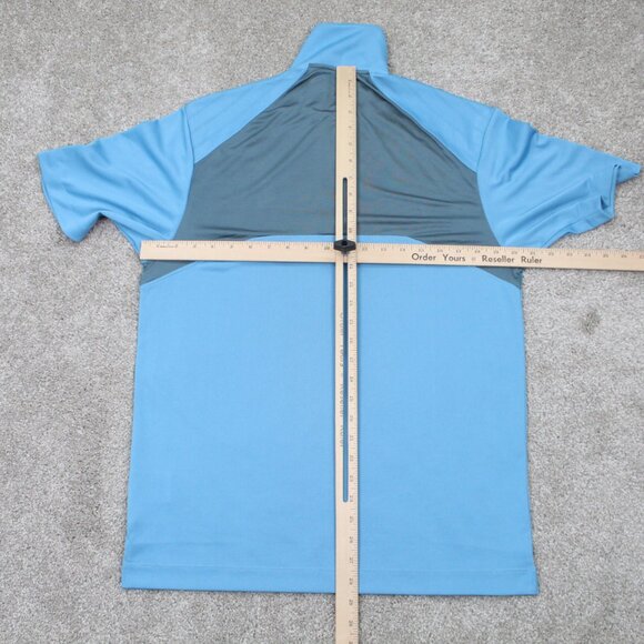 Nike Golf Polo Shirt Mens Small Blue FitDry Short Sleeve Polyester Pullover - Picture 10 of 13